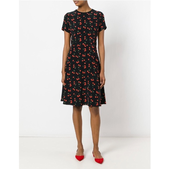 Chinti and Parker Dresses & Skirts - Chinti & Parker Cherry Print Dress in Black - 8